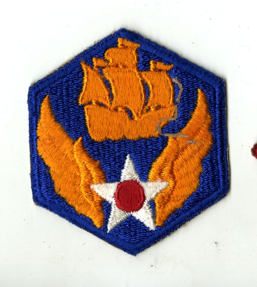 6th Air Force White Back Patch WWII Vintage Caribbean Antisubmarine Atlantic
