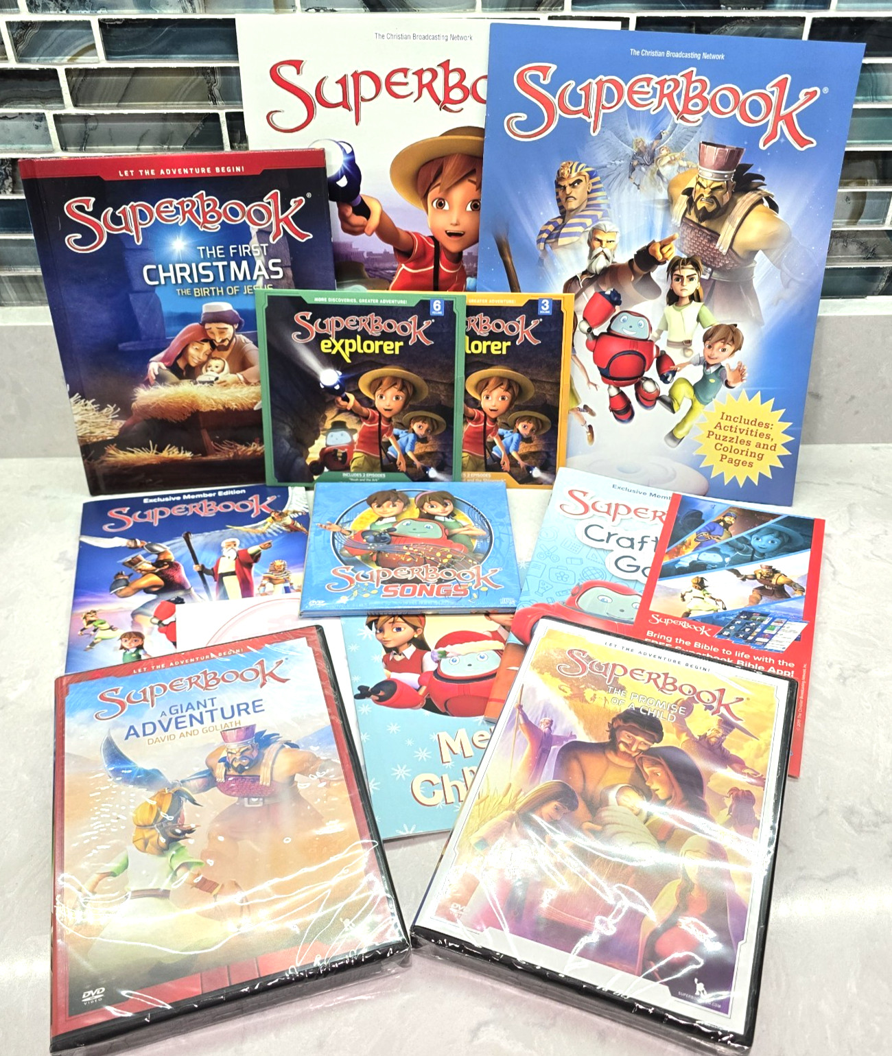 Christian Broadcasting Superbook Series 1 Activities DVDs CDs Books 2019 New