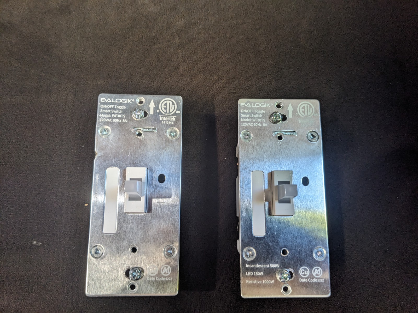 Evalogik WF30TA 3-Way Smart WiFi Toggle Light Switch, ETL & FCC Listed