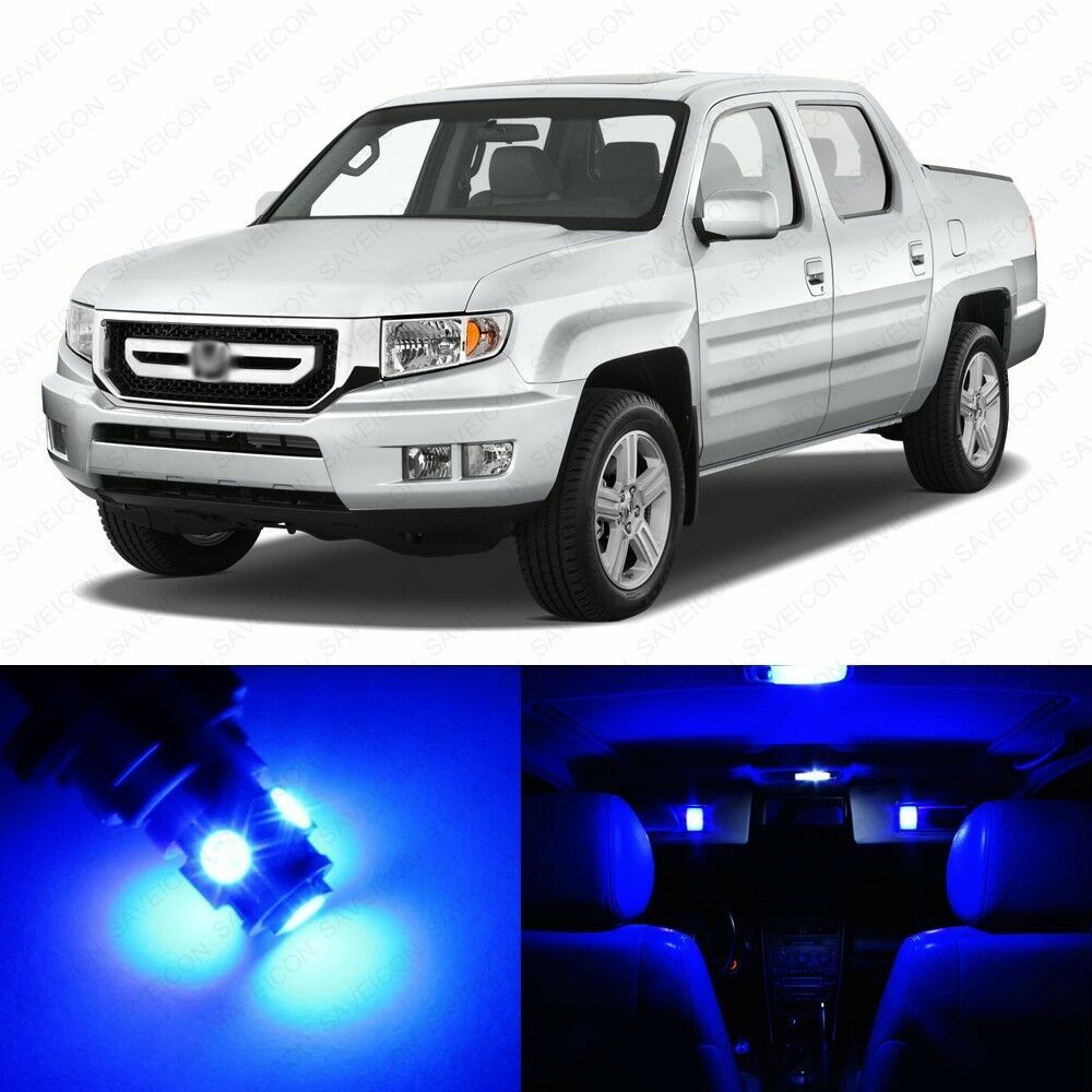 16 x Blue LED Interior Lights Package For 2006 - 2014 Honda Ridgeline + TOOL