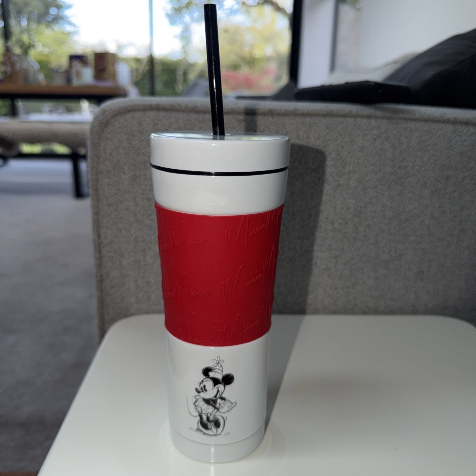 Disney Store Minnie Mouse Stainless Steel Travel Tumbler Sketch Style Artwork