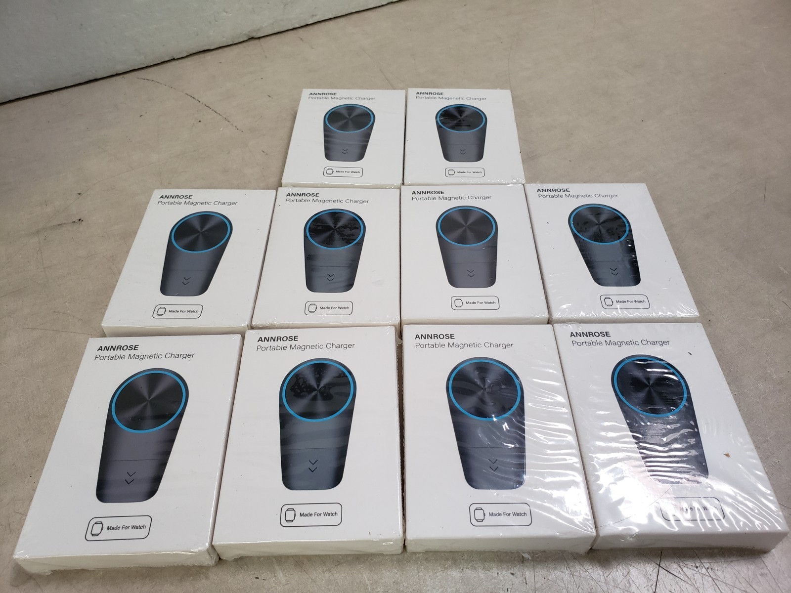 Lot of 10 Annrose Portable Wireless Magnetic Smart Watch/Apple Watch Charger 5V