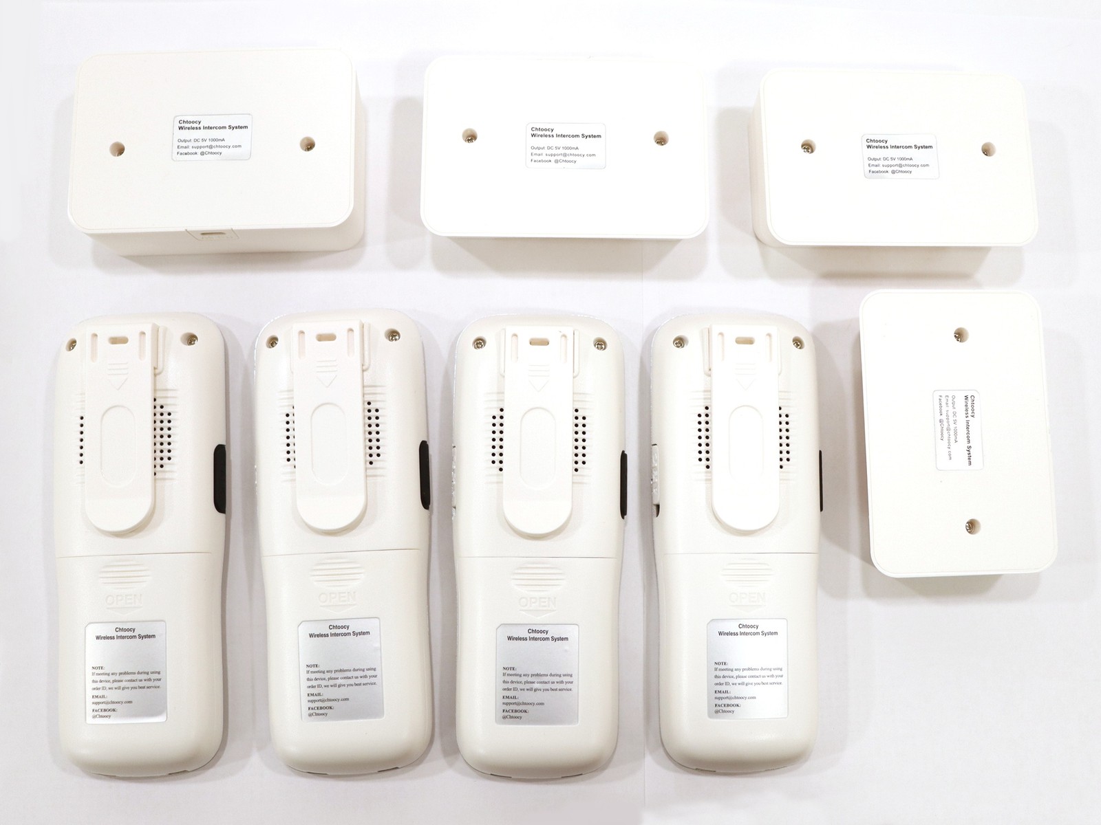 Chtoochy C668-P4 Wireless Rechargeable Intercom System