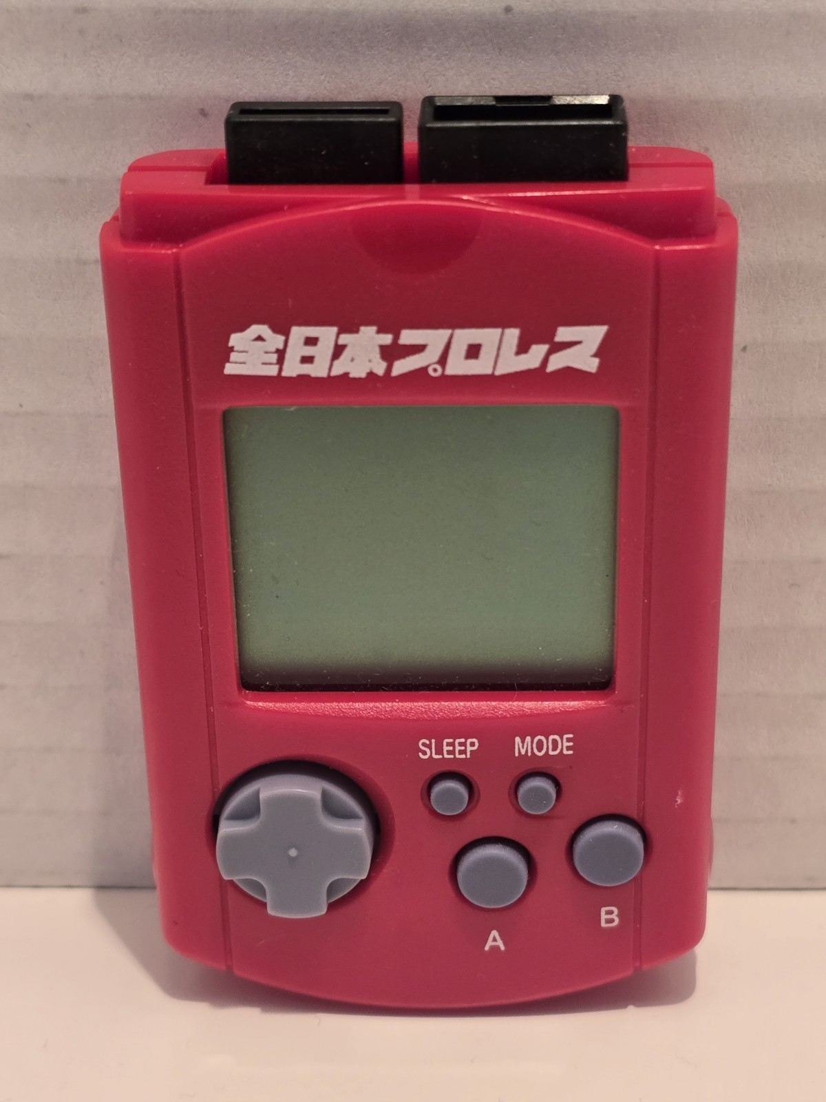SEGA Dreamcast Red VMU Memory Card  Giant Gram All Japan Pro Wrestling US Seller