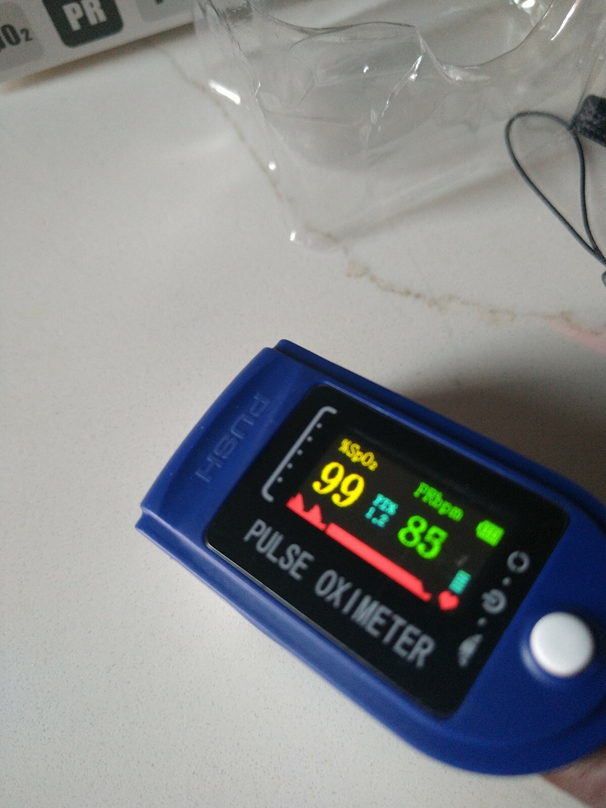 Finger Tip Pulse Oximeter Meter SpO2 Heart Rate Monitor Blood Oxygen Saturation
