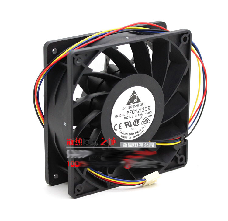 Delta FFC1212DE 12cm 12038 12V 2.4A Gale Violent Double Ball Fan
