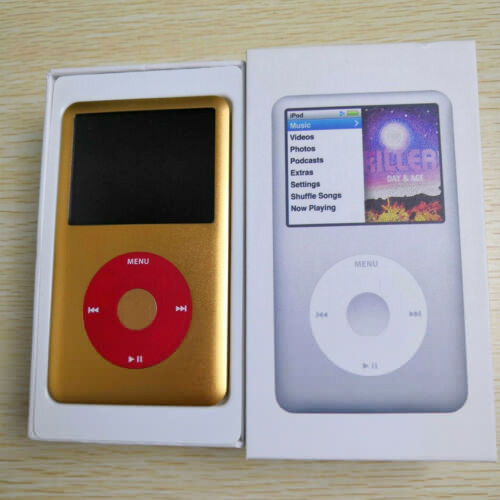 NEW Apple iPod classic 7th Generation Gold & Red  (1TB)  MP3 - With New Box
