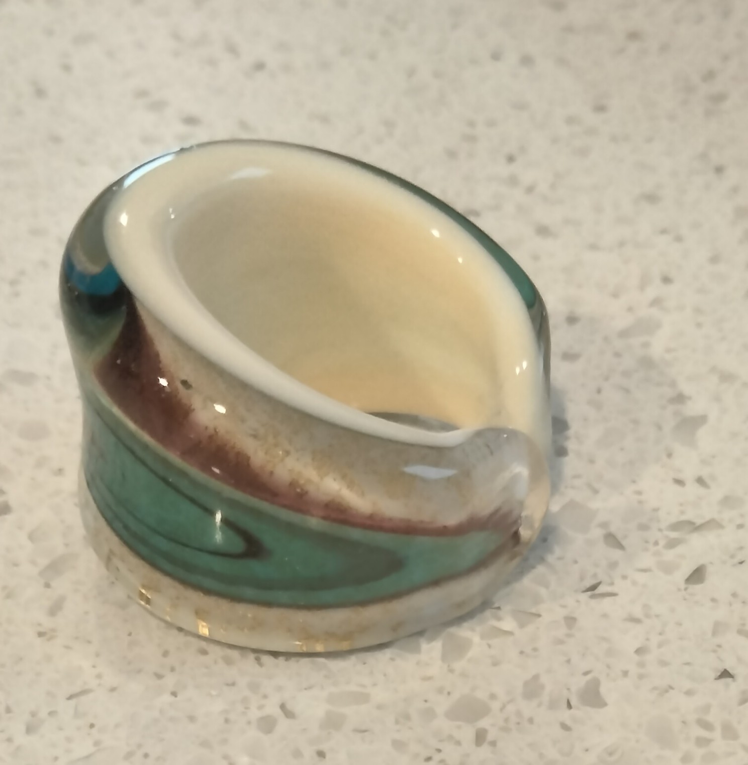 Artisan Uniquely Beautiful Glass Ring