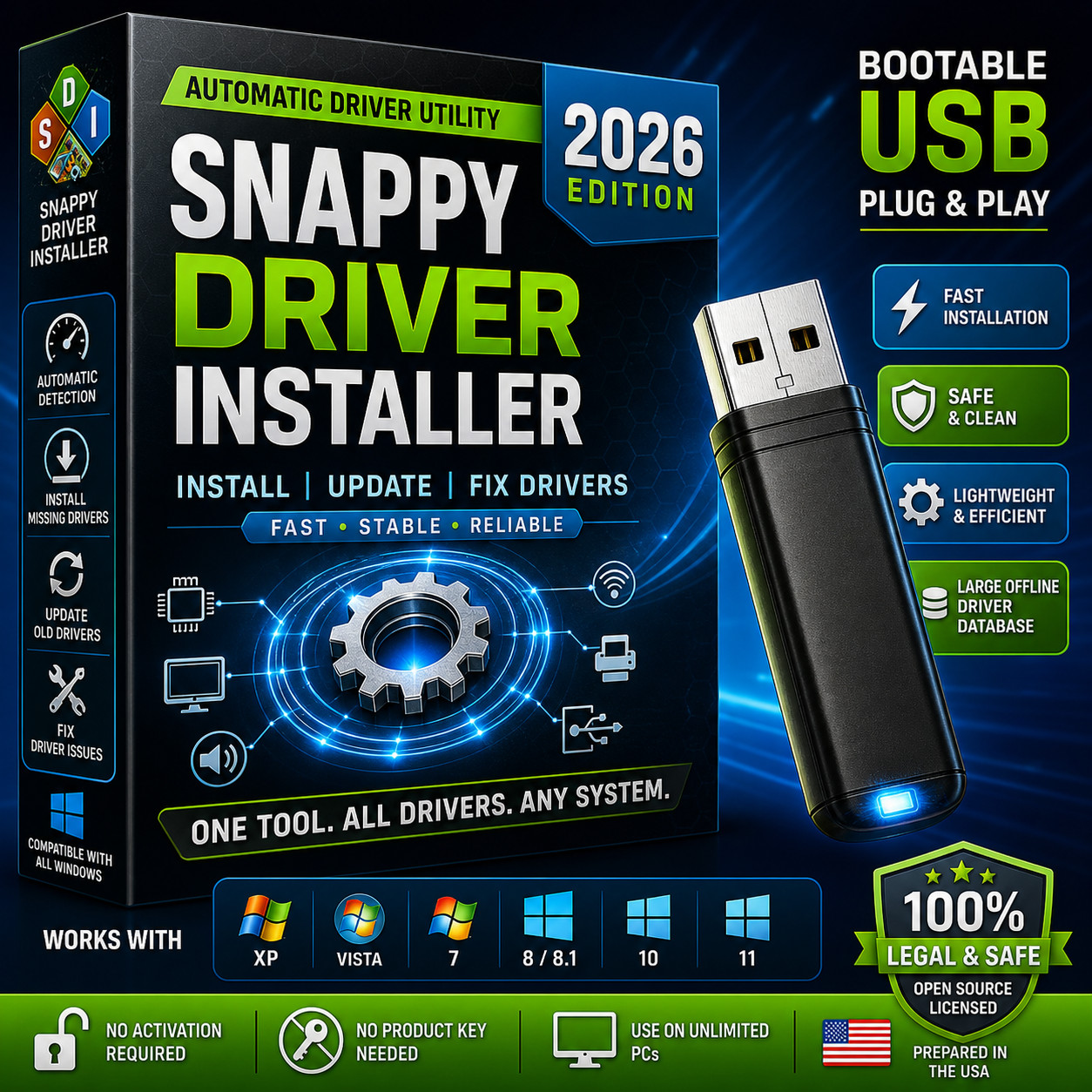 Snappy Driver 2026 Installer Auto Driver Update Repair Utility ~ Windows PC