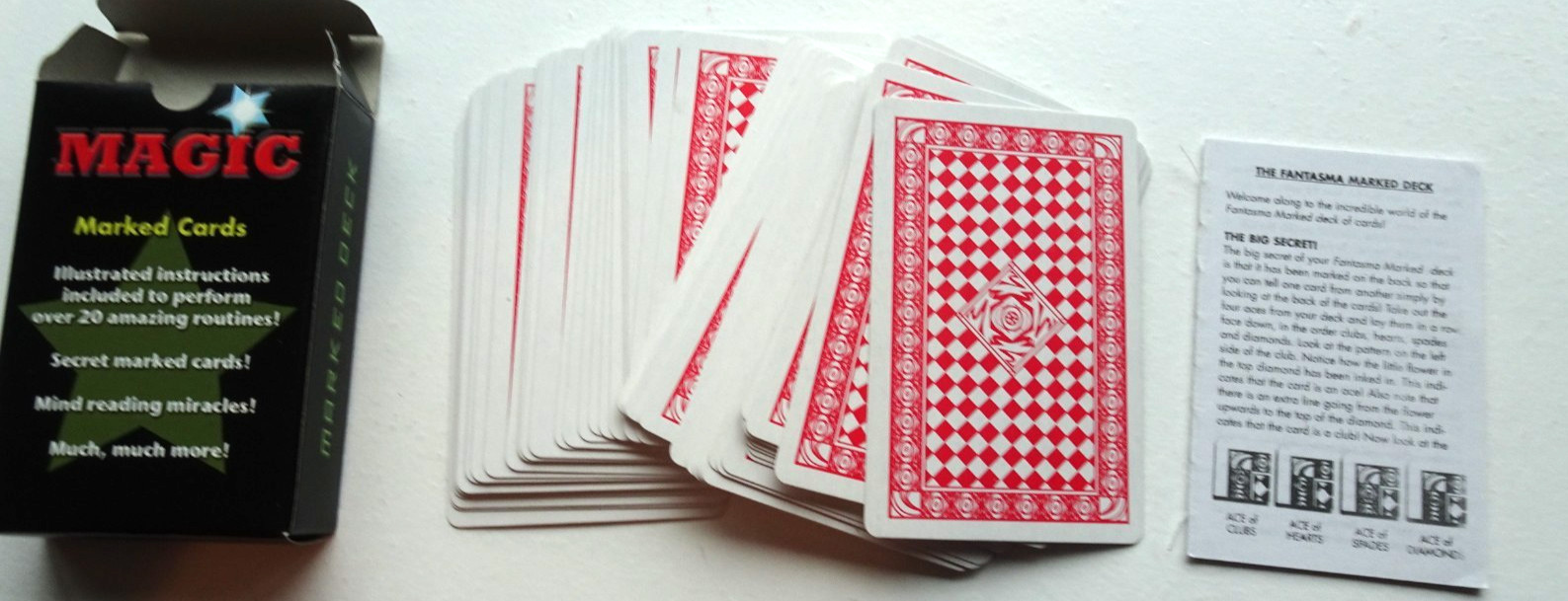 MAGIC - Marked Deck W/Illustrated Instructions & 20 Amazing Routines