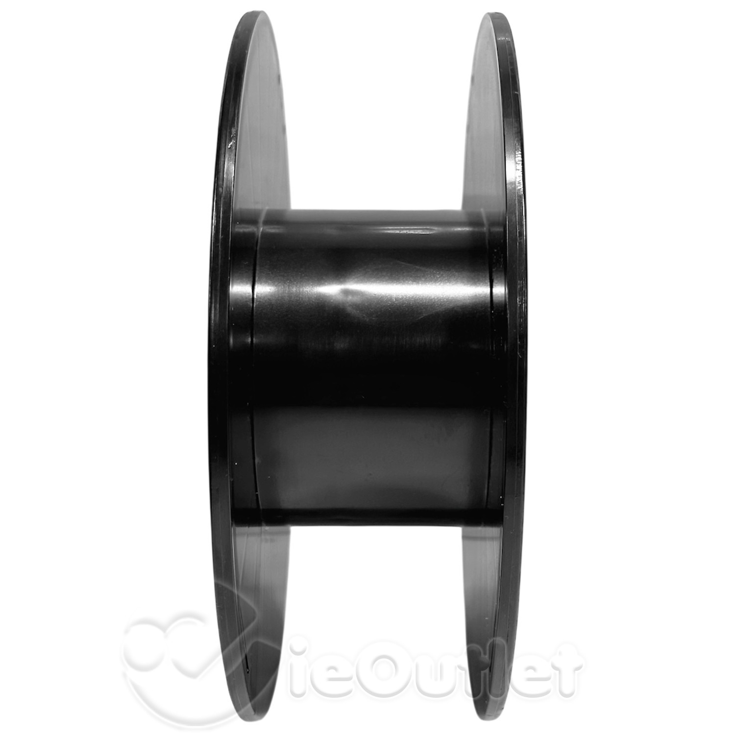 Empty 8" Black Plastic Spool Reel for String Wire Cable Fishing Line Rope Crafts