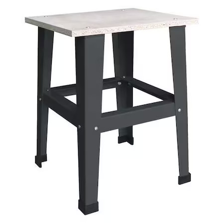 Dayton 22Dl79 Fixed Work Table, Particleboard, 19"W, 16"D