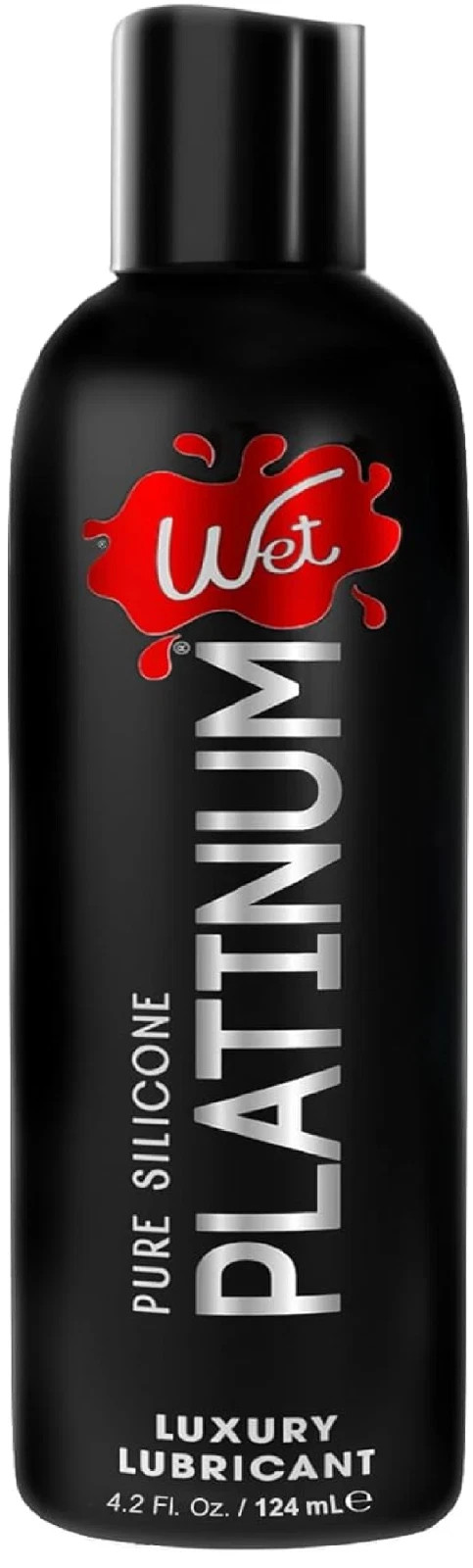 Wet Platinum Silicone Based Lube 4.2 Fl Oz Ultra Long Lasting Premium Lubricant.