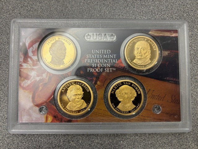 2008 U.S. Mint Presidential 1$ Dollar Coin Proof Set in case