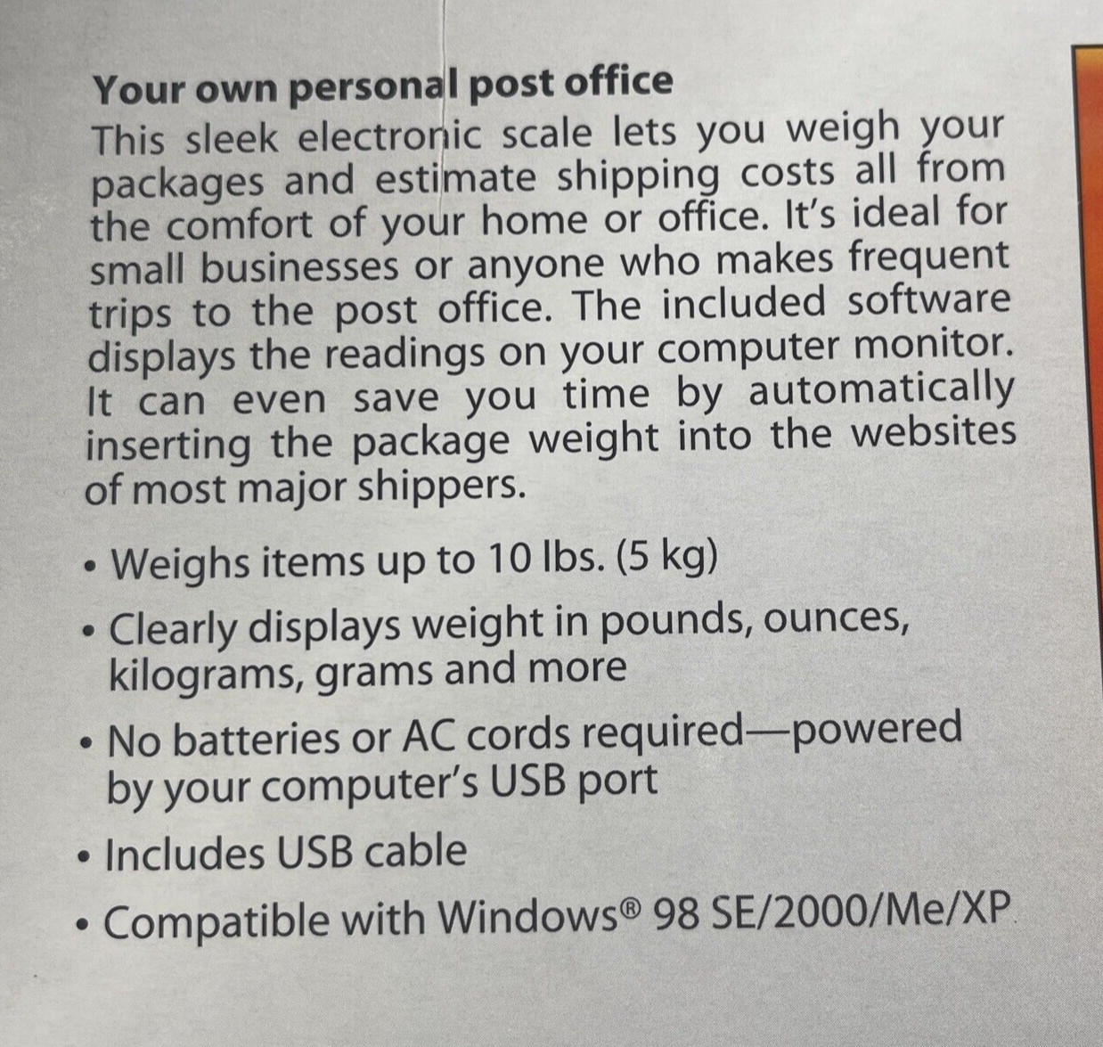 RADIO SHACK 26-950 USB Electronic SCALE 🆕 in Open Box