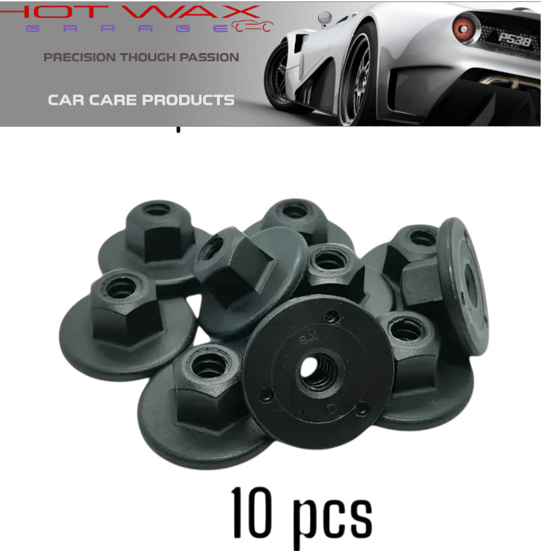 BMW Fasteners for Splash Guard  Plate  Insulation Board  Plastic Nut 10 pack