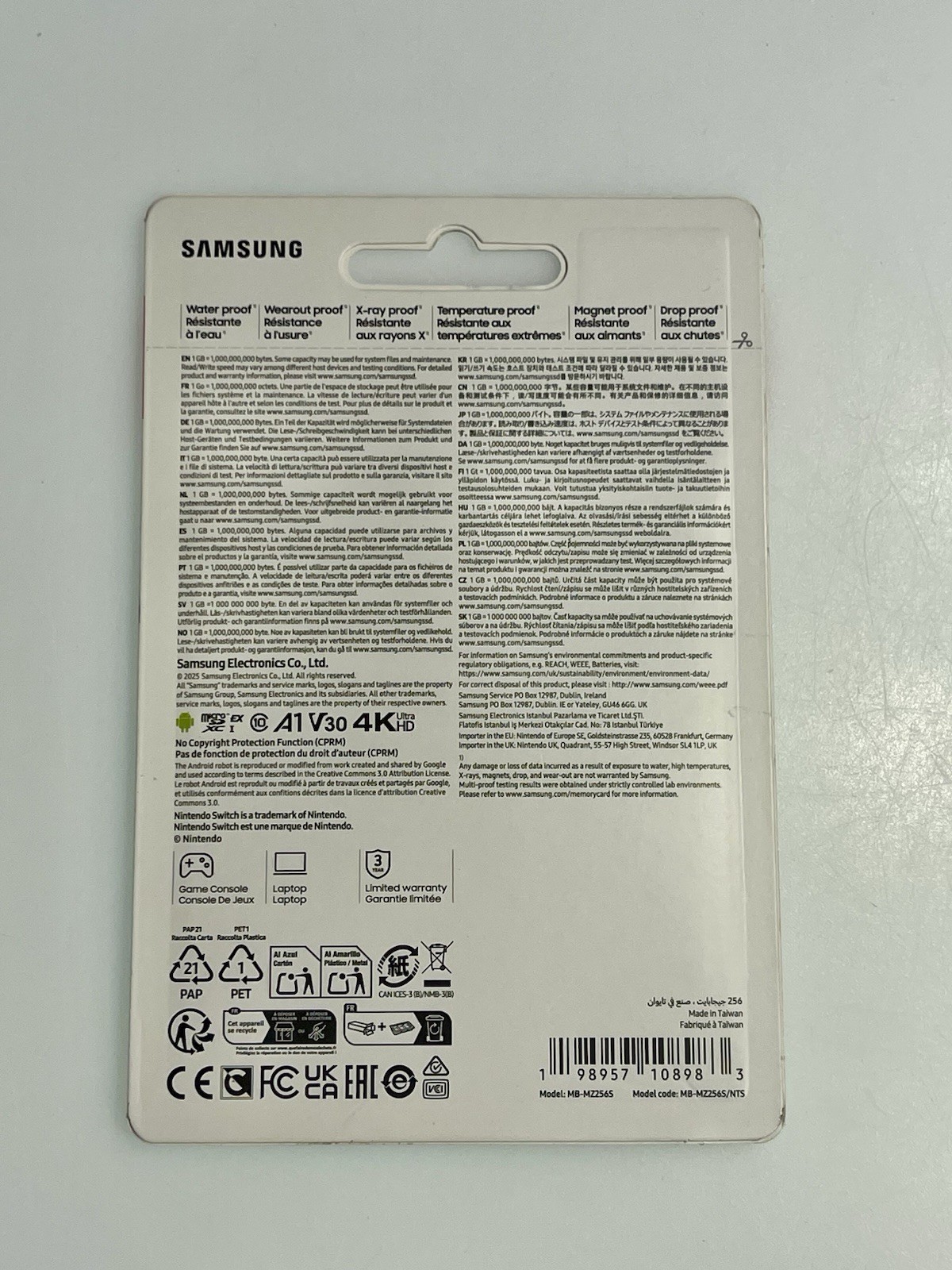 Nintendo Switch 2 Micro SD Express Card 256GB MARIO Edition Samsung