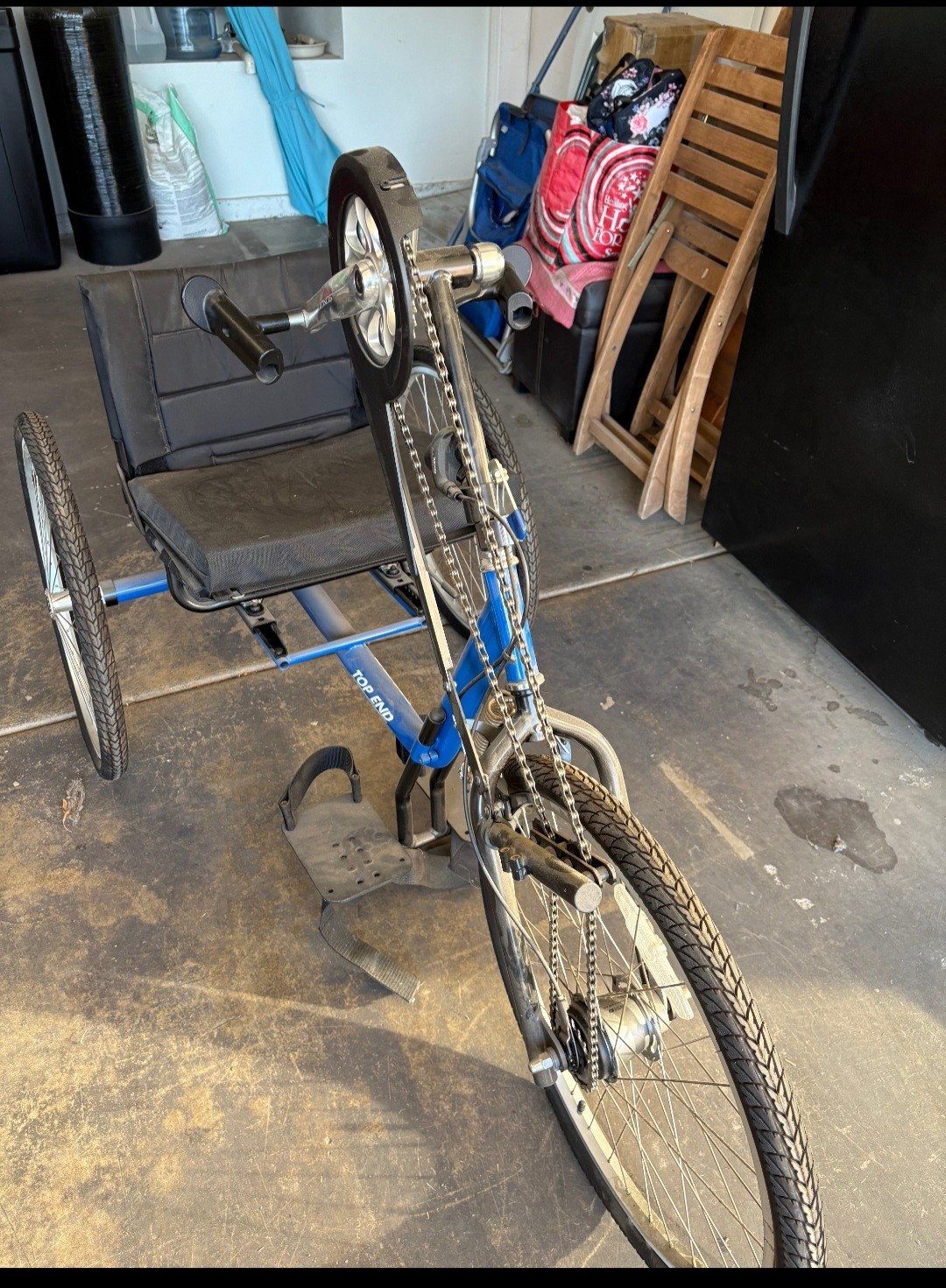 18” W Seat Invacare Top End Excelerator handcycle 7 speeds Hand Cycle