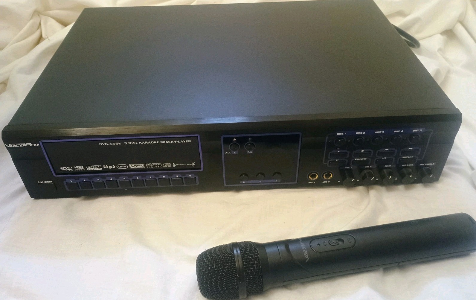 VocoPro DVG-555K DVD CD+G MP3 Karaoke Player Multi MP3 VCD **READ DESCRIPTION**