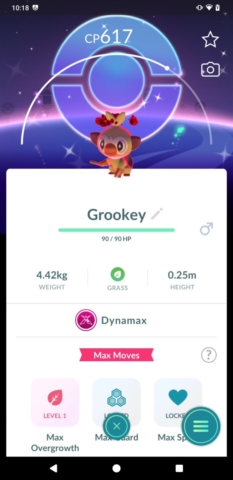Shiny Dynamax Grookey Background Community Day Classic - PTCs 0r Trade