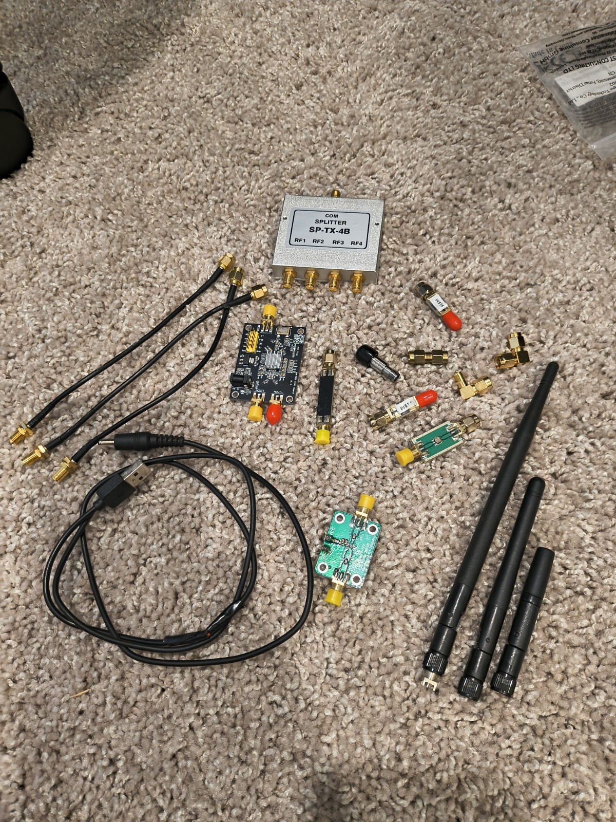 SDR & RF Components Bundle - ADF4351 Signal Generator, RF Filters, Coax, SMA