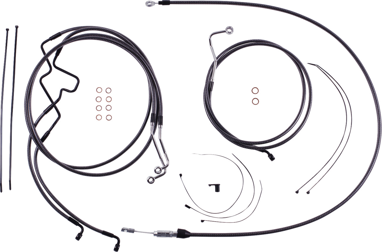 MAGNUM SHIELDING KARBONFIBR Designer Handlebar Installation Kit - 8" - '21-'23
