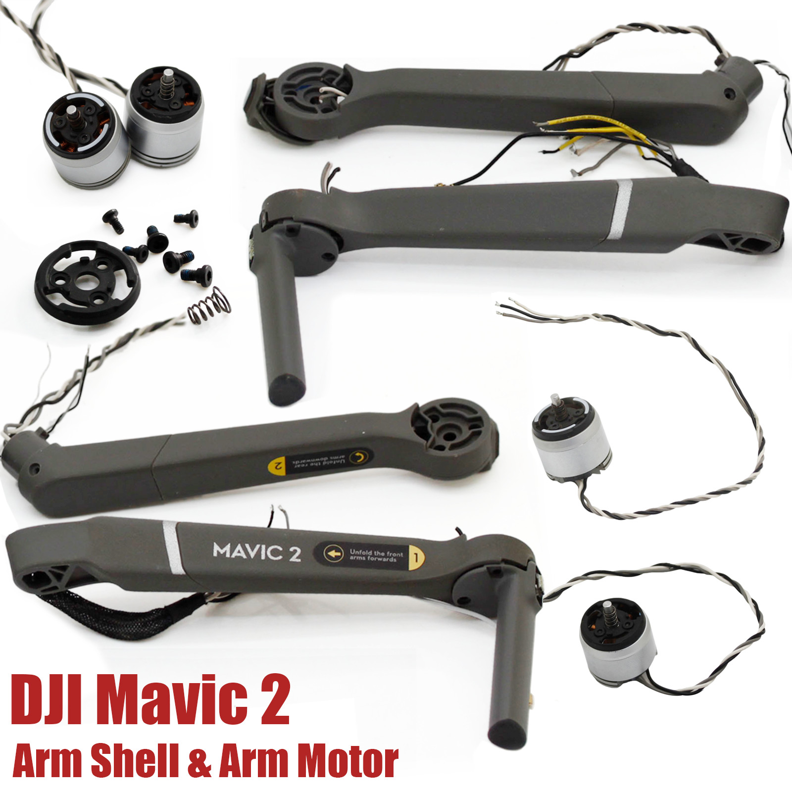 Original Left Right Arm Shell ± Motor LED Cover For DJI Mavic 2 / 2 Pro / 2 Zoom