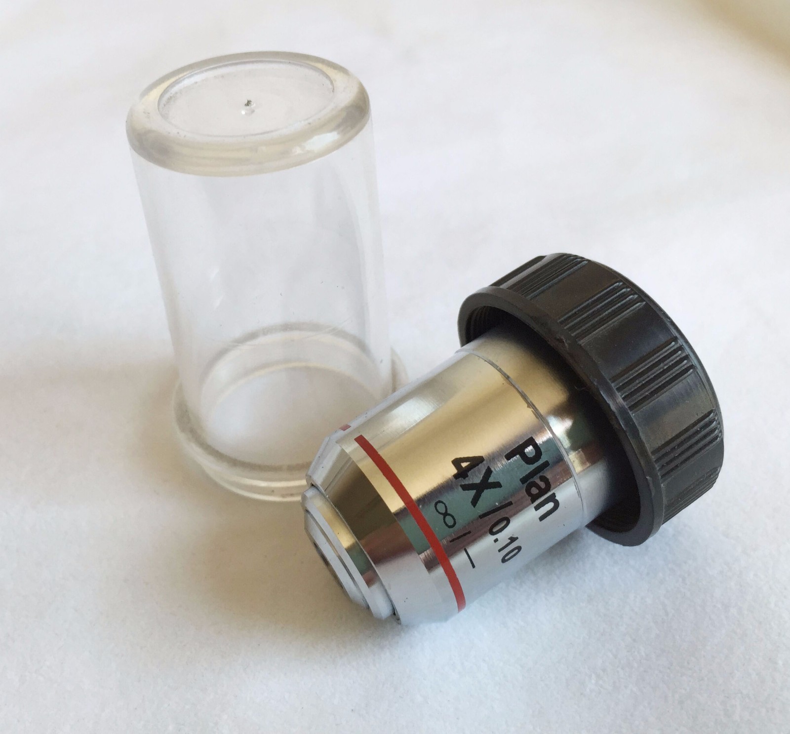 New 4X / 0.1 INFINITY PLAN ACHROMATIC Microscope Objective Lens ProScope