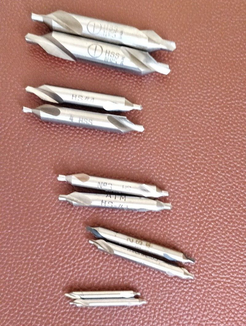 10 PC COMBINED DRILL & COUNTERSINK SET  CENTER DRILL # 1 2, 3, 4, 5
