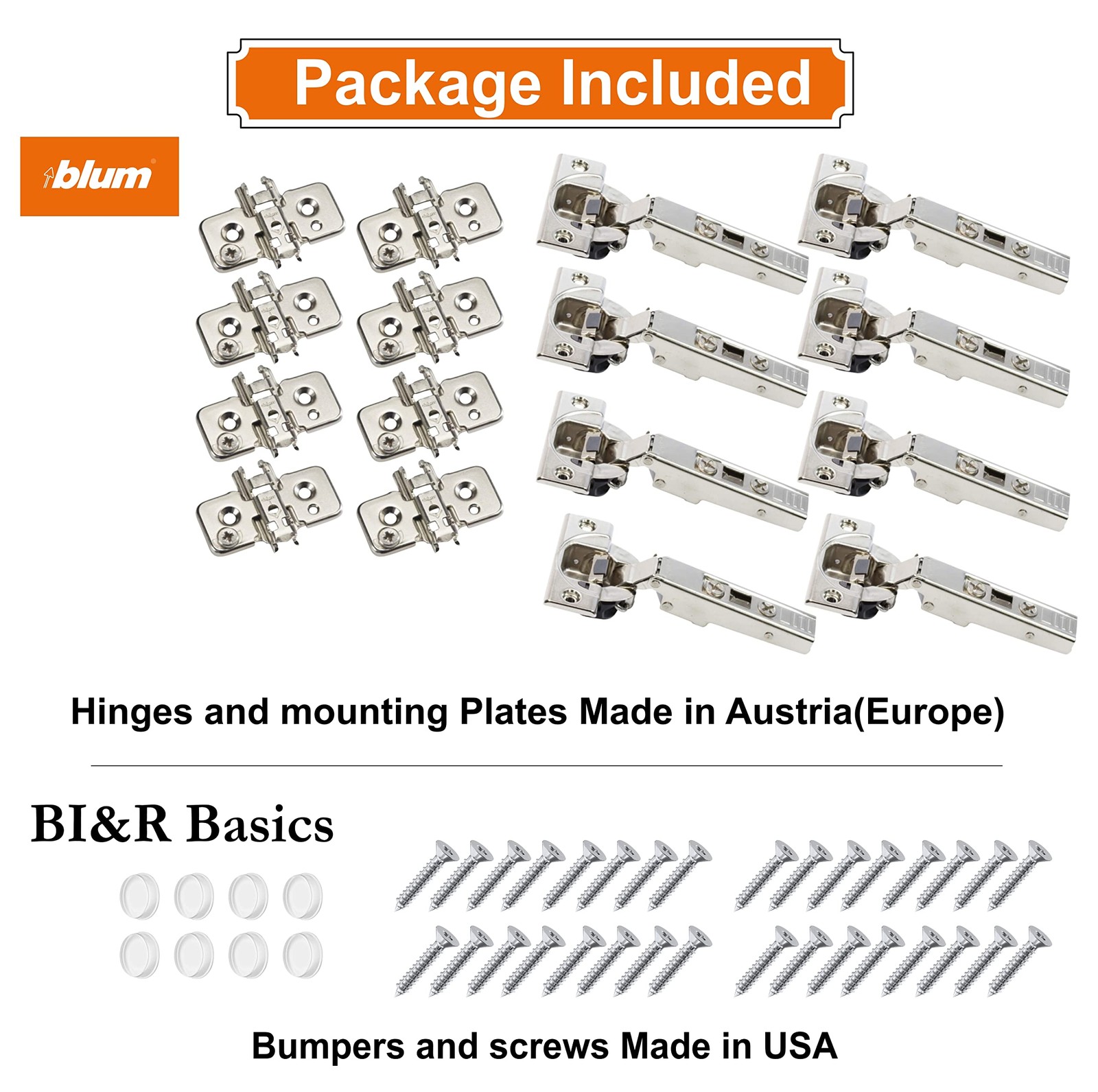 110 Degree Soft Close Hinges - Full Overlay Soft Close Frameless Application ...