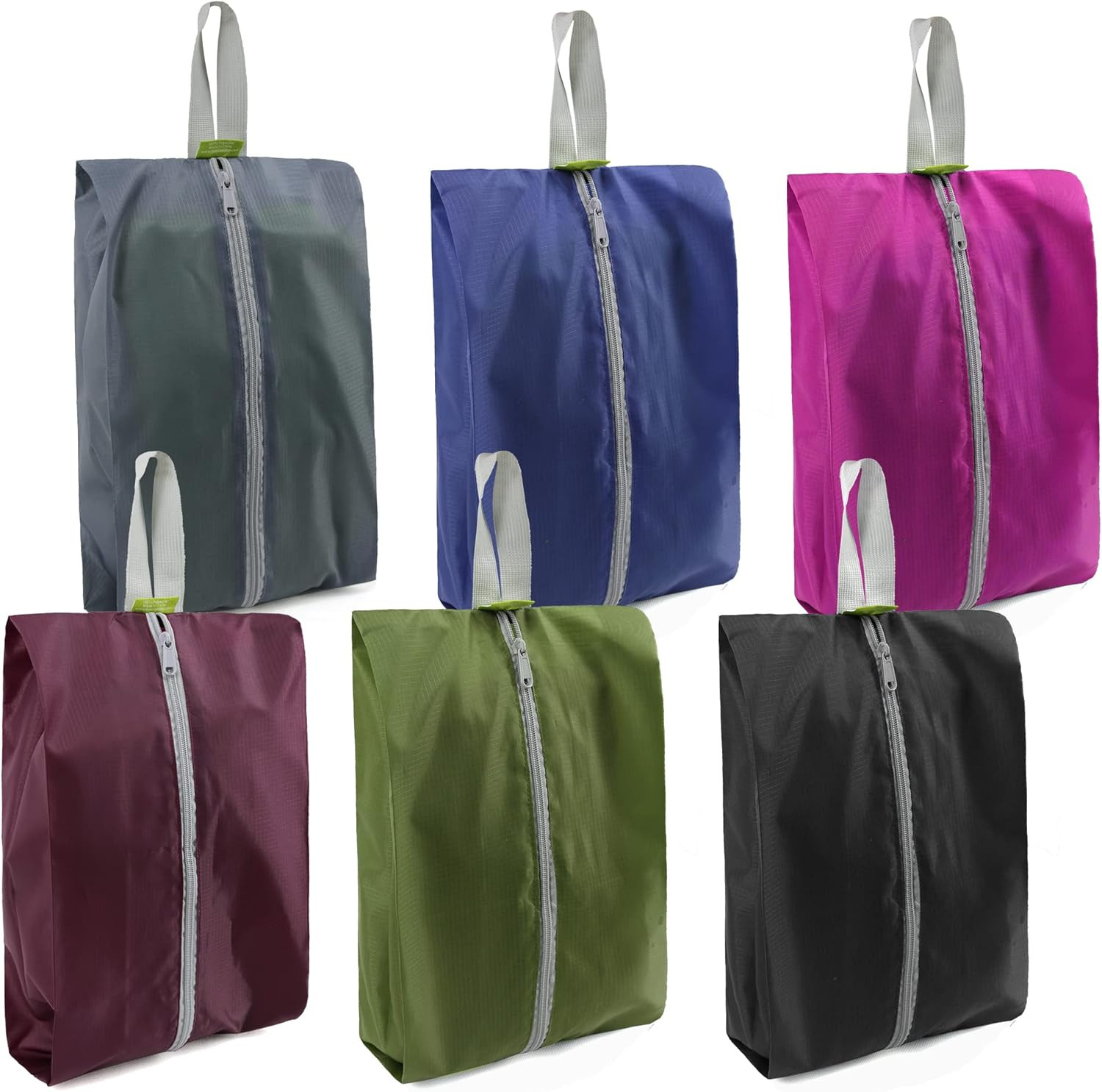 Travel Shoe Organizer with Zipper Closure | Shoe Bags for Travel, 6Pcs Portable