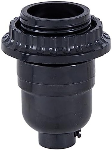 B&P Lamp® Long Keyless Black Plastic Phenolic Socket with Medium Base, Thread...