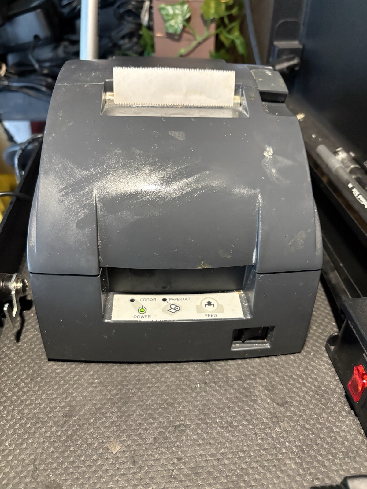 Epson TM-T88 Thermal Receipt Printer w/ Power Cord & Ethernet – Tested - Dirty