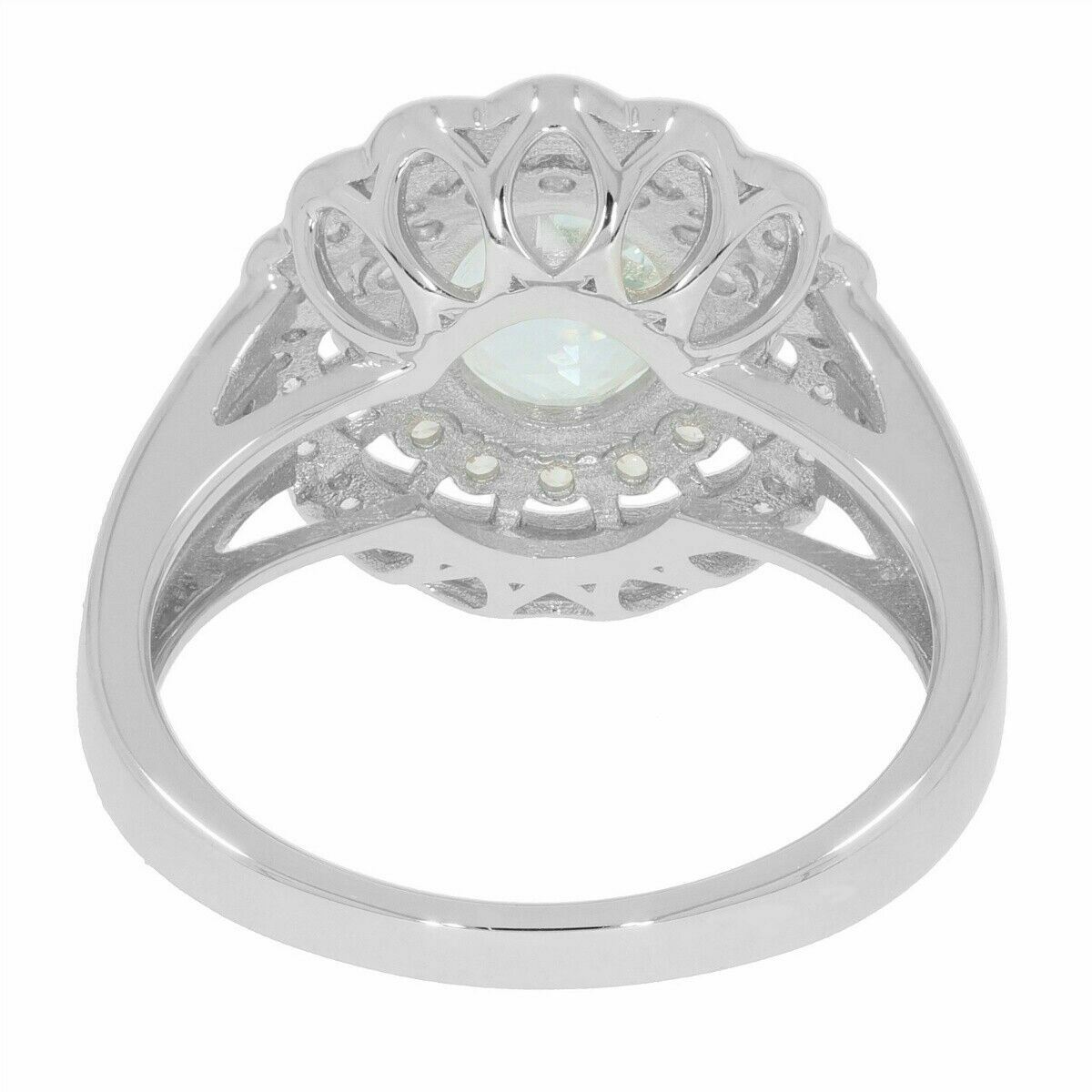 Sterling Silver Semi Mount Ring Setting Oval OV 9x7mm White Topaz or Moissanite