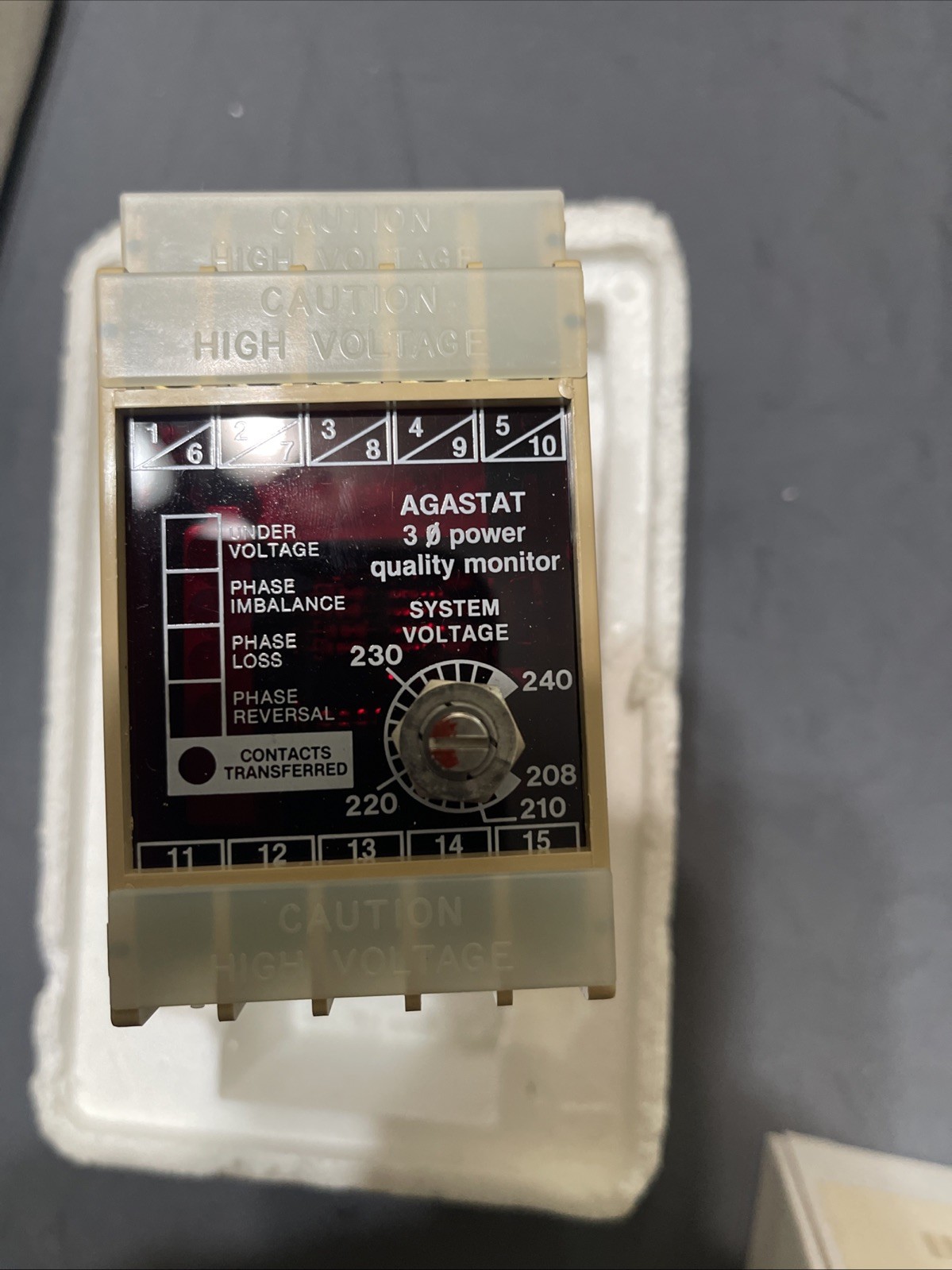 NEW  AGASTAT PMALBS POWER MONITOR 8AMP 120/240VAC 5AMP 30VDC
