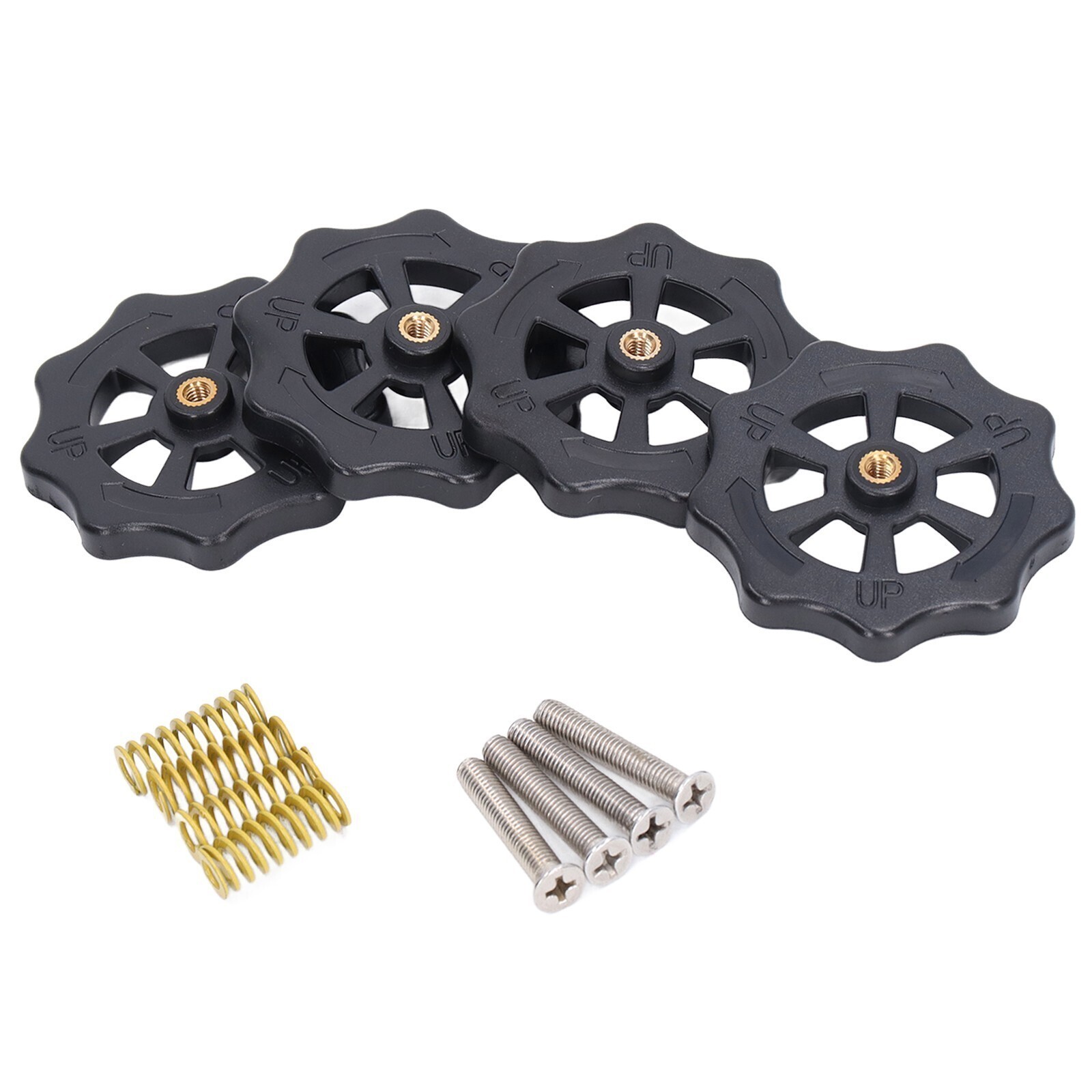 Heated Bed Leveling Nut Hand Leveling Nut Hot Bed Spring Screws Set for 3D