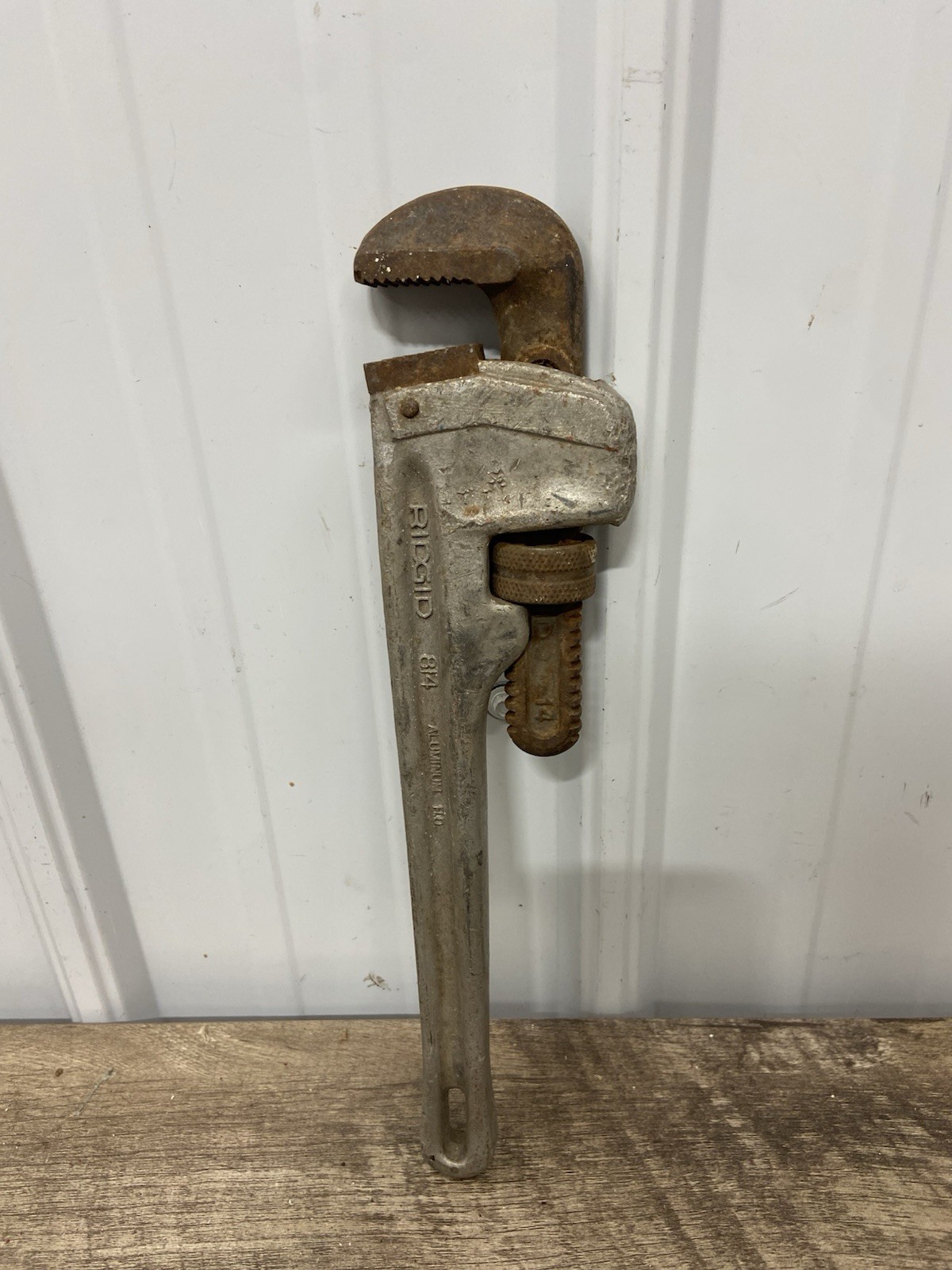 Vintage Ridgid 814,14" Heavy Duty Aluminum Pipe Wrench,7/8" Jaws