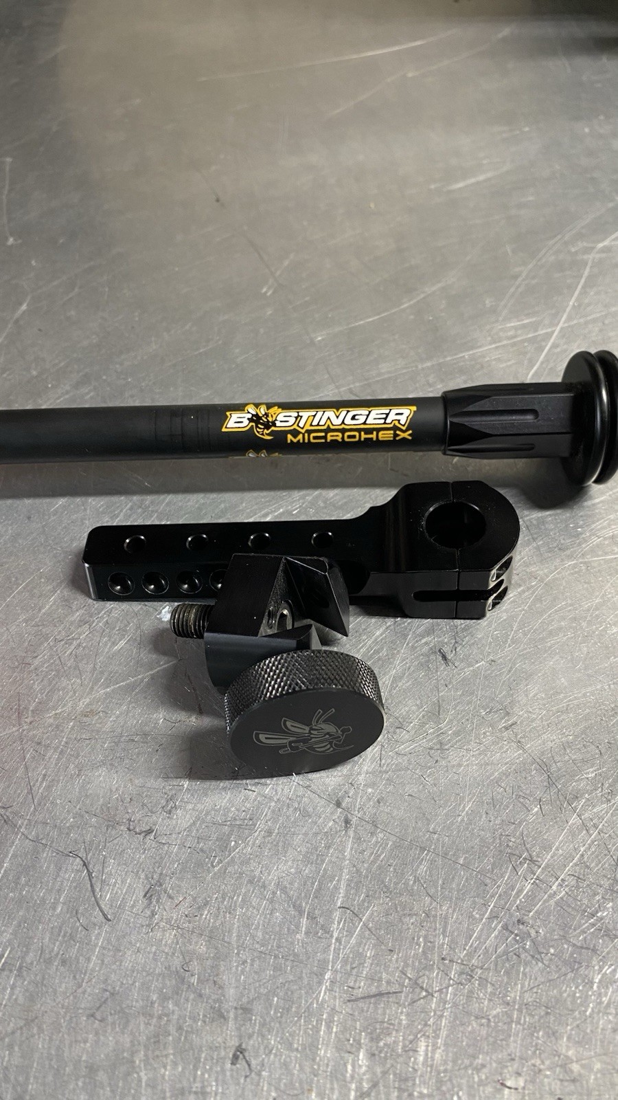 Bee Stinger Microhex Complete System Archery Stabilizer Black 12 inch