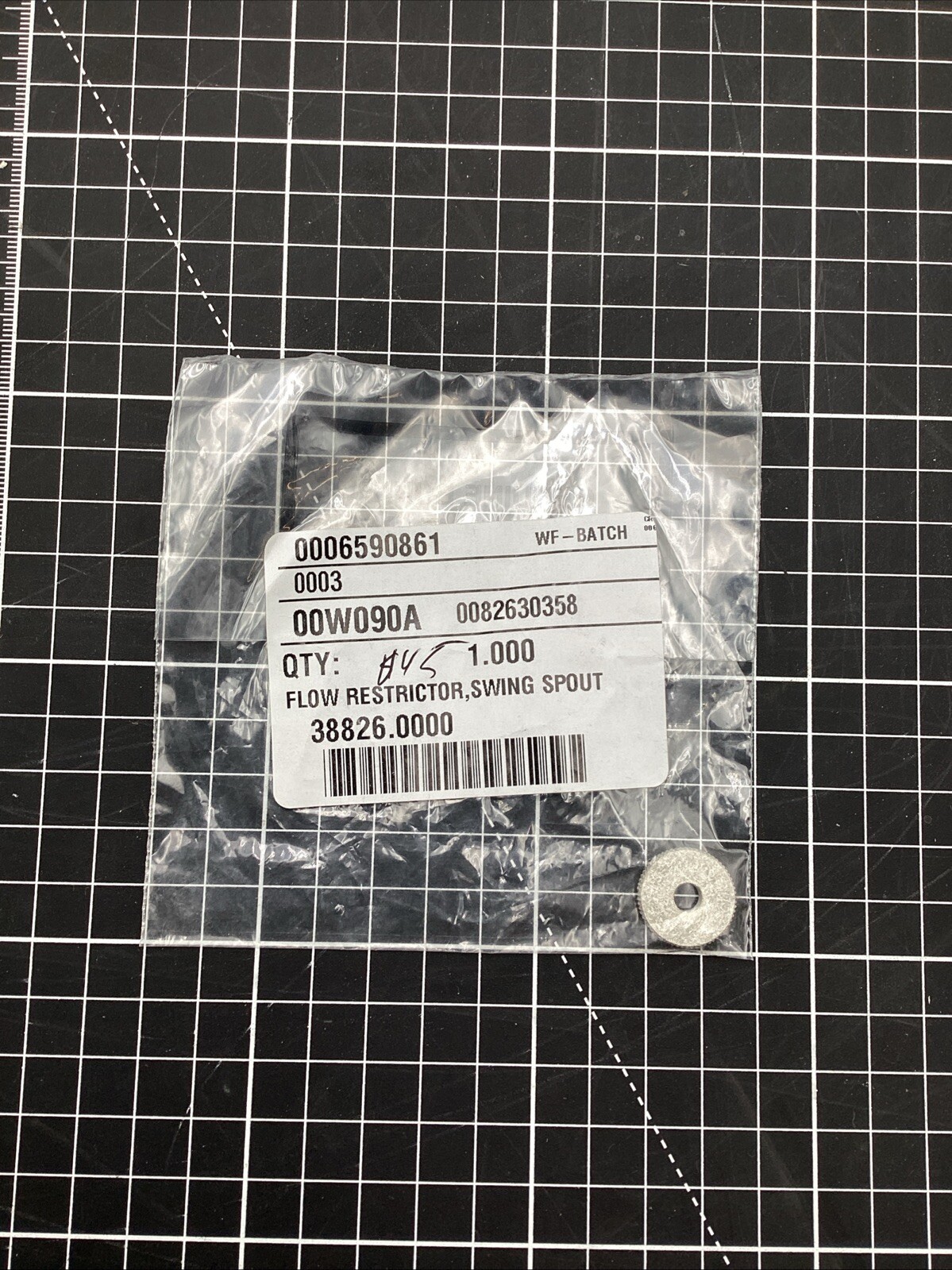 OEM Bunn Flow Restrictor, Swing Spout NEW IN BAG - 38826.0000 * Free Shipping *