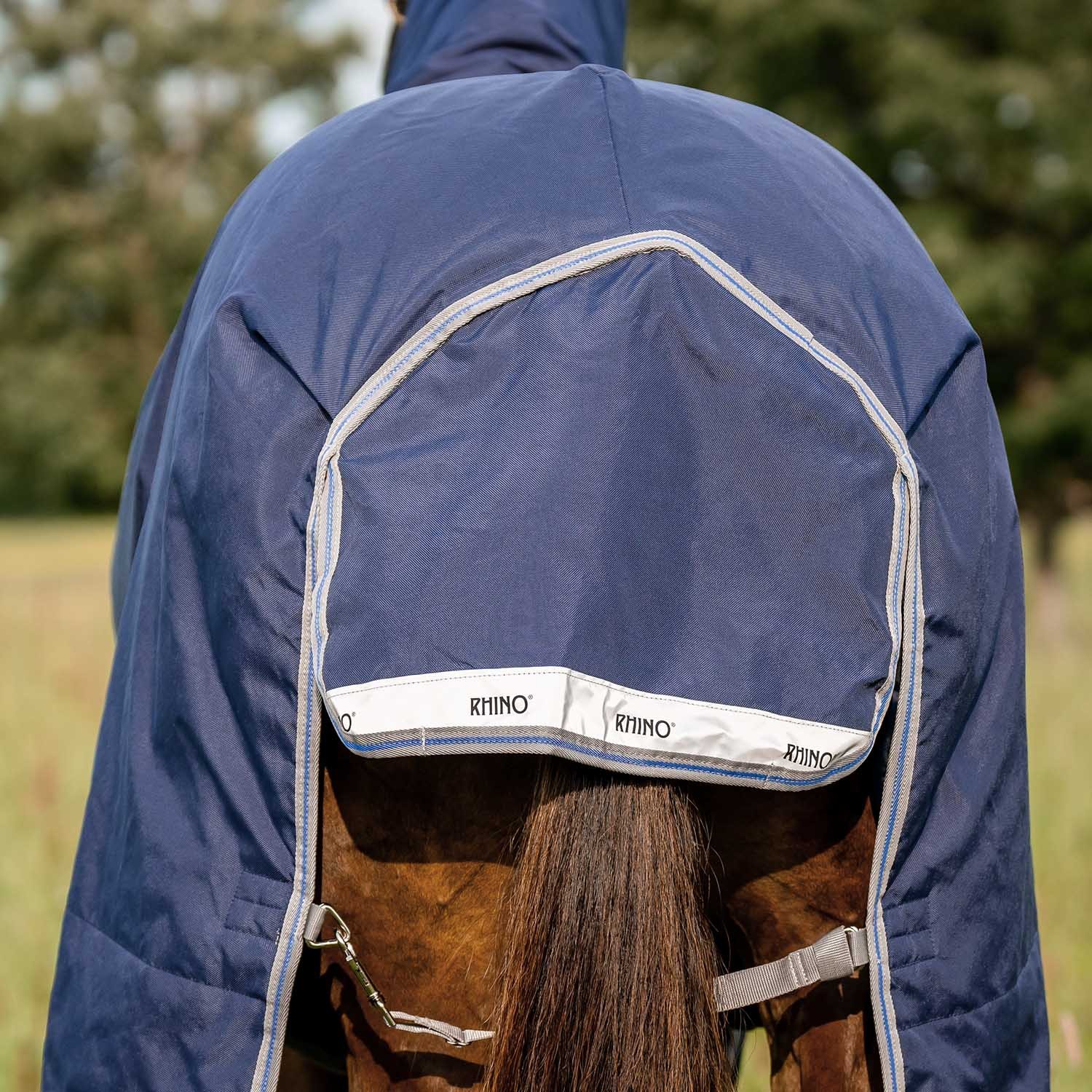 Rhino Original Turnout Sheet, Navy/Titanium Grey, 84"