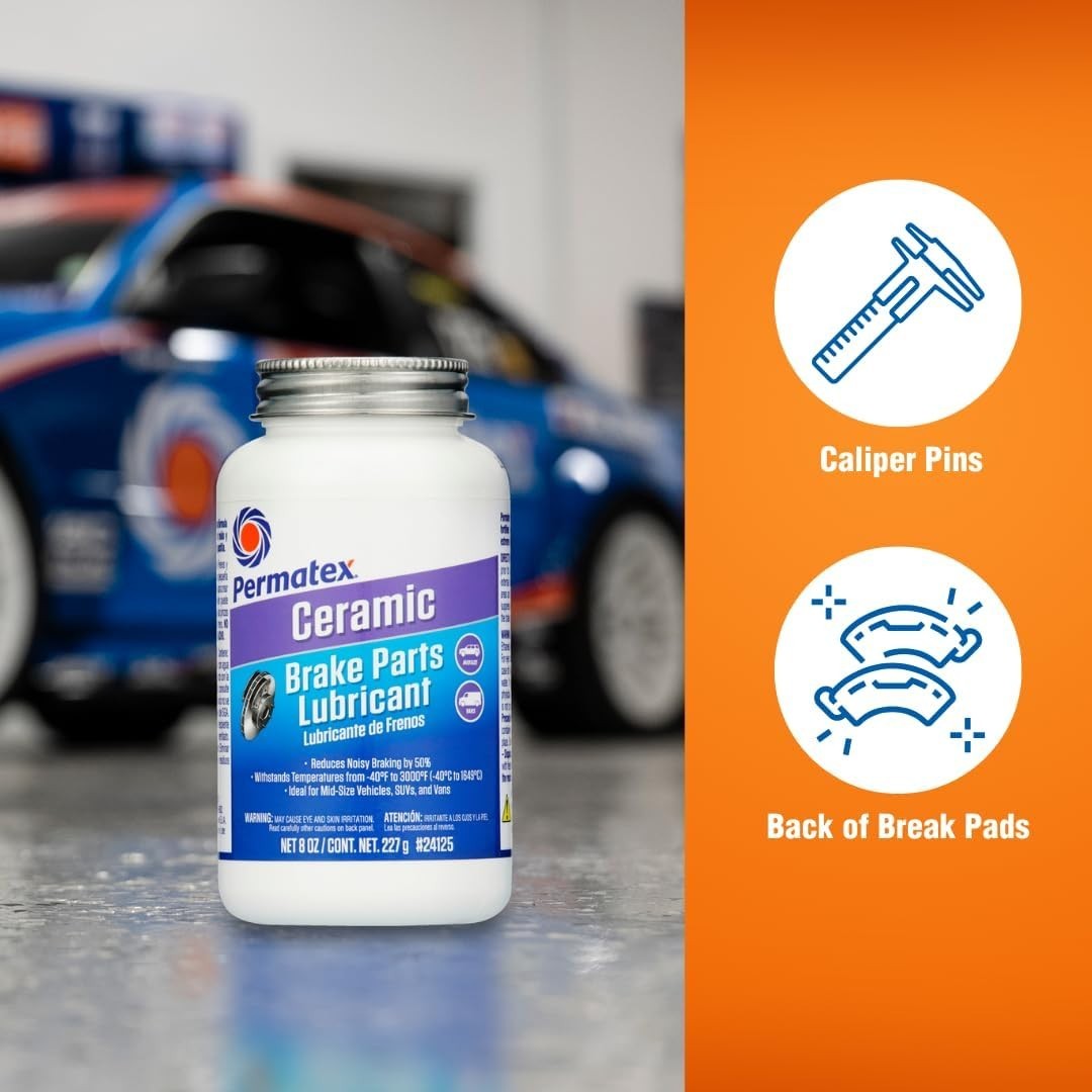 24125 Ceramic Extreme Brake Parts Lubricant, 8 oz., Pack of 1