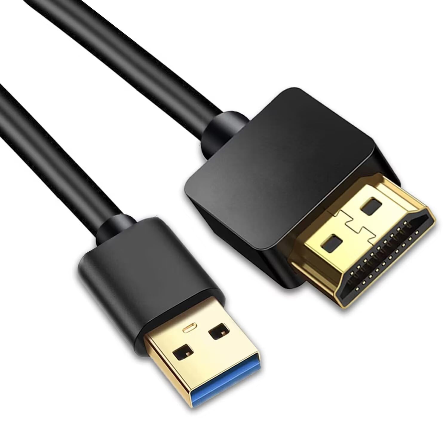 USB to Hdmi Cable, USB to Hdmi Adapter for Monitor, USB 3.0 Male to Hdmi Male