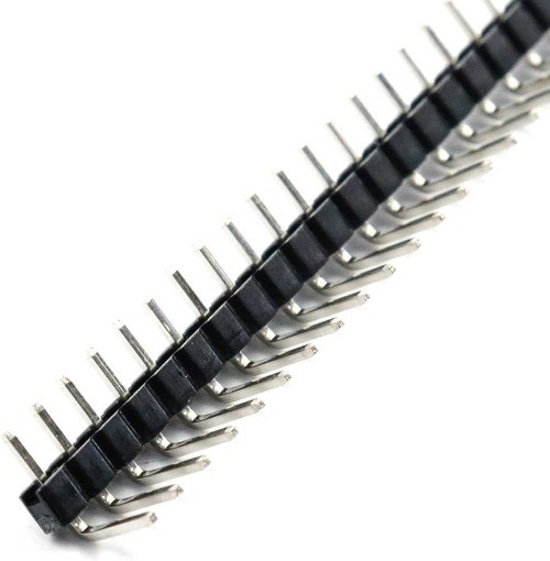 Single Row Right Angle Pin Header Strip 40 Pin 2.0mm Pitch Connector Kit PCB