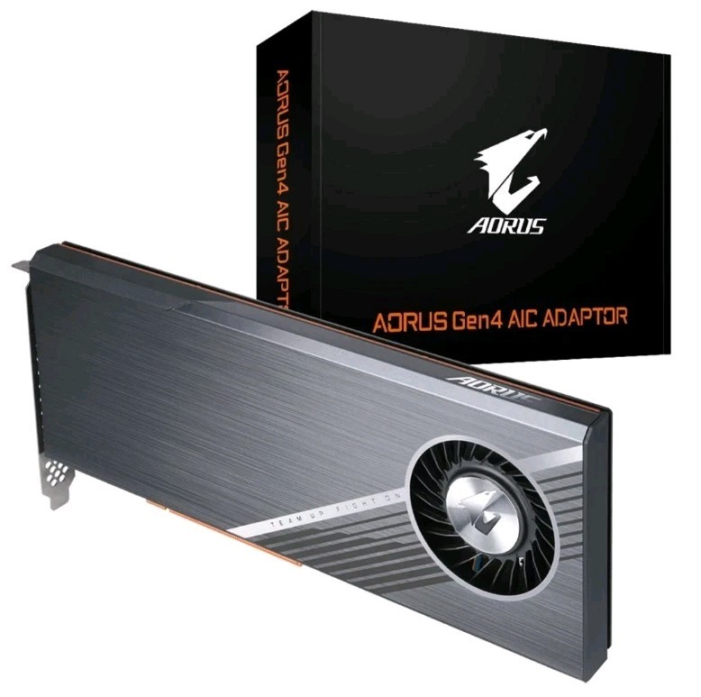 Gigabyte AORUS Gen4 AIC PCIe 4.0 x16 Card M.2 Slots RAID AIC Adaptor GC-4XM2G4