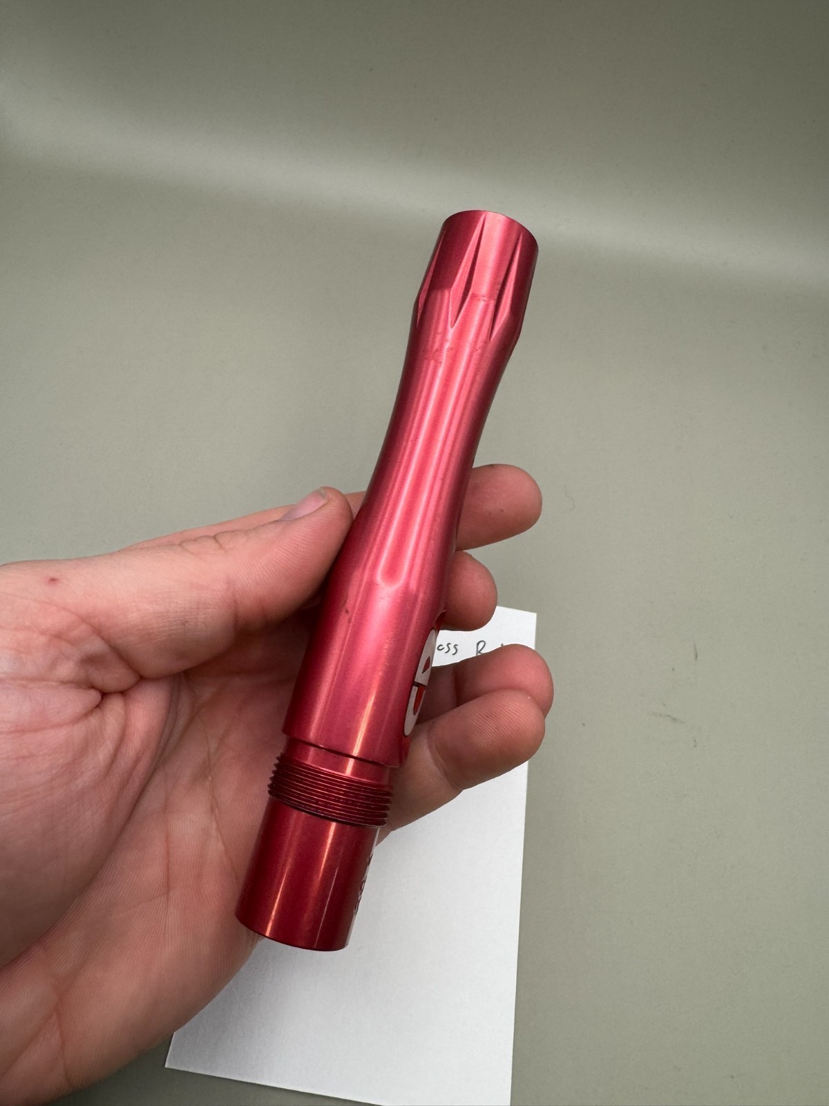 Custom Products Paintball Barrel Back-Gloss Red 693 Bore AC Thread