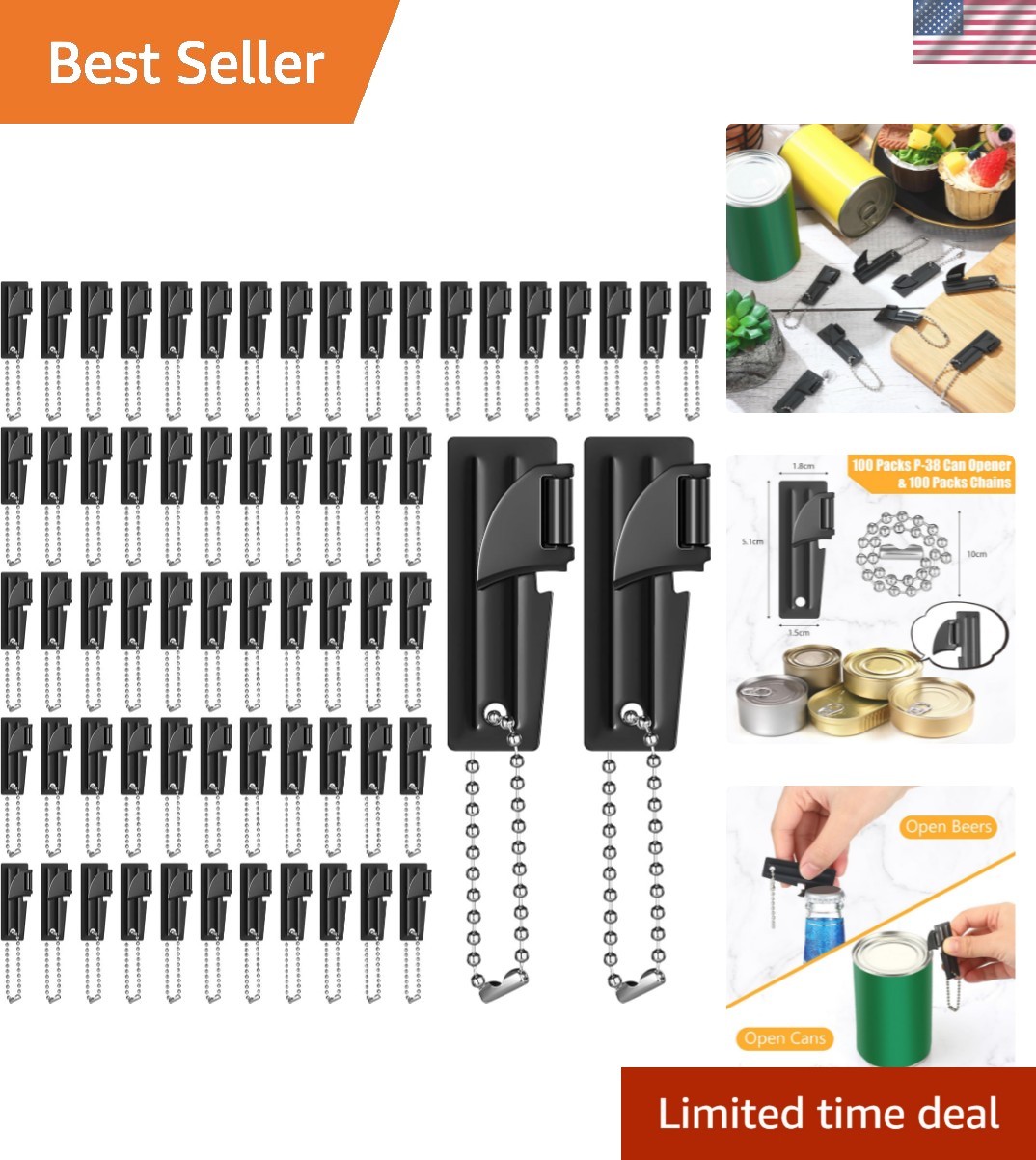 Lightweight Military Can Openers - Ideal for Travel and Outdoor Adventures