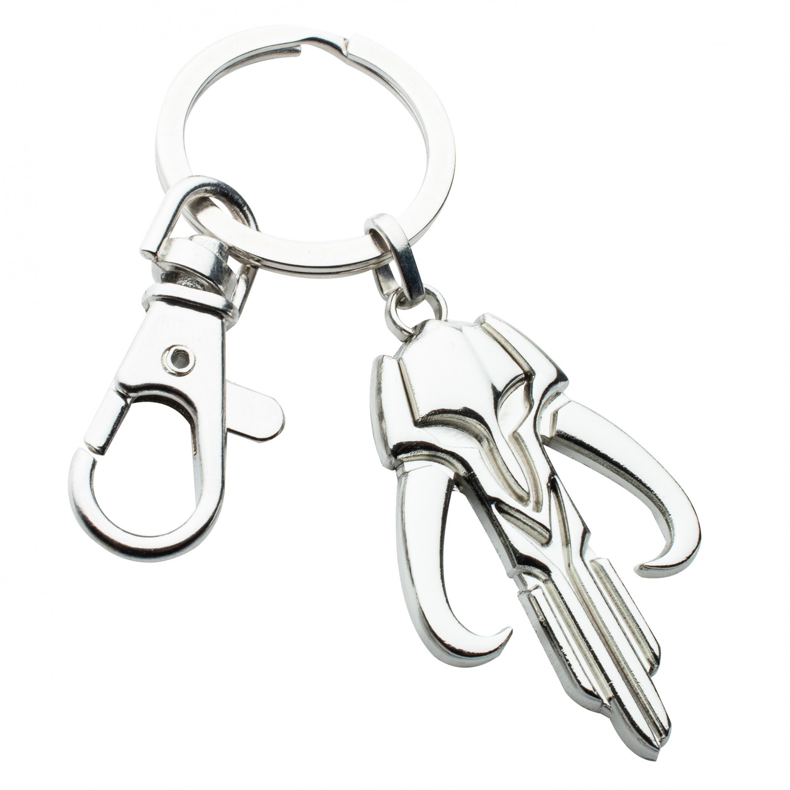 Star Wars The Mandalorian Bounty Hunter Chrome Keychain Black