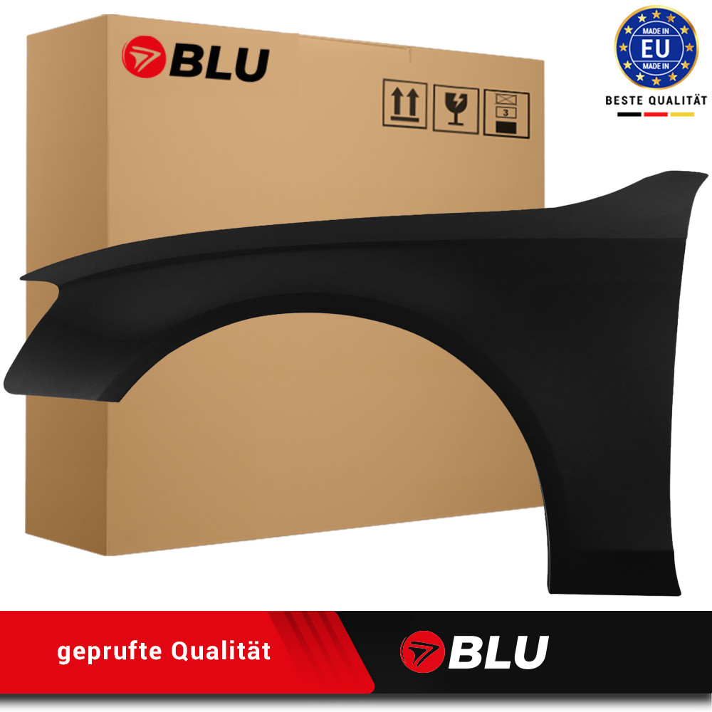 Fender For Audi A4 B8 S4 LY9B Left Black 07-11 Front Paint New Zinc Plated