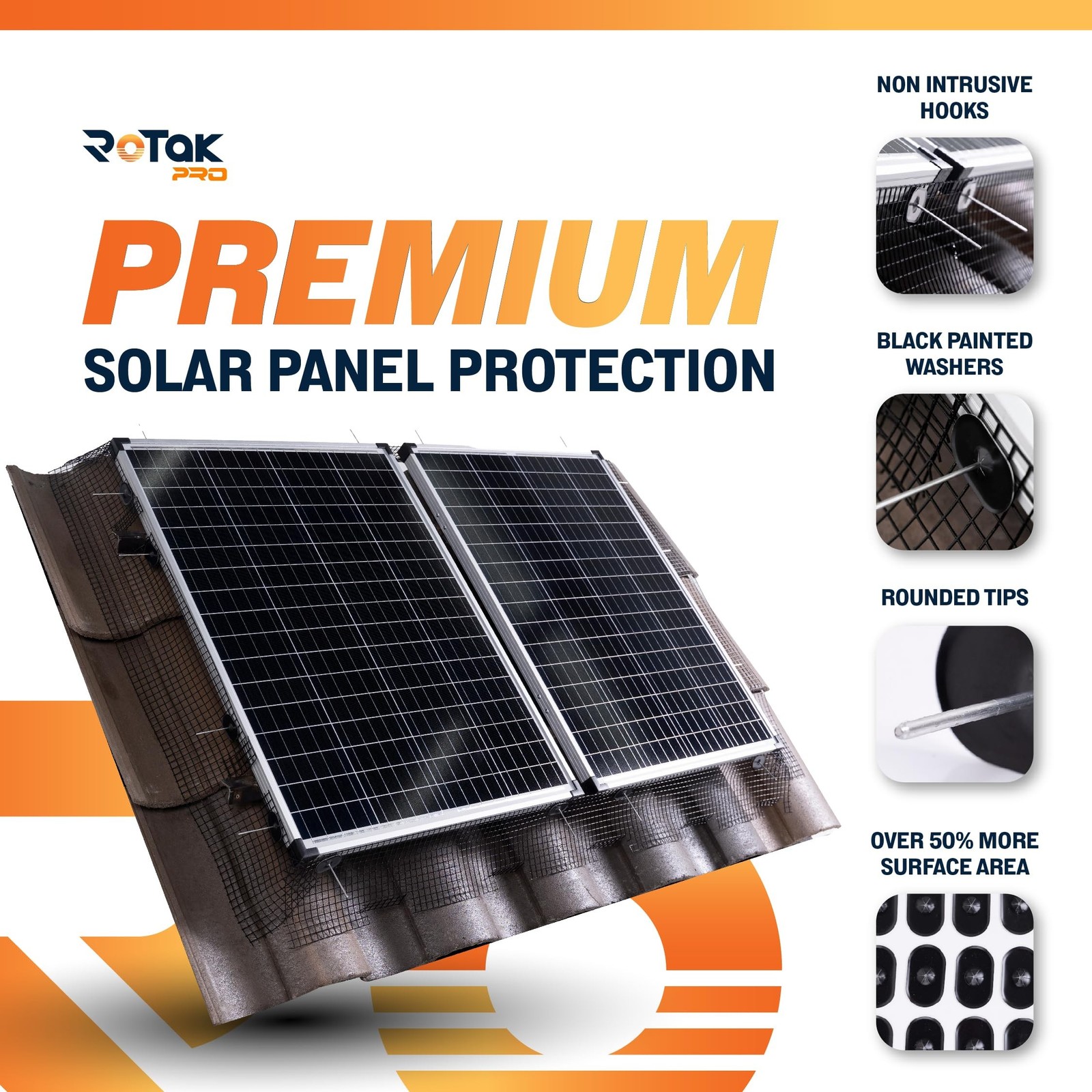 Critter Guard PRO 6in x 100ft Solar Panel Bird Guard