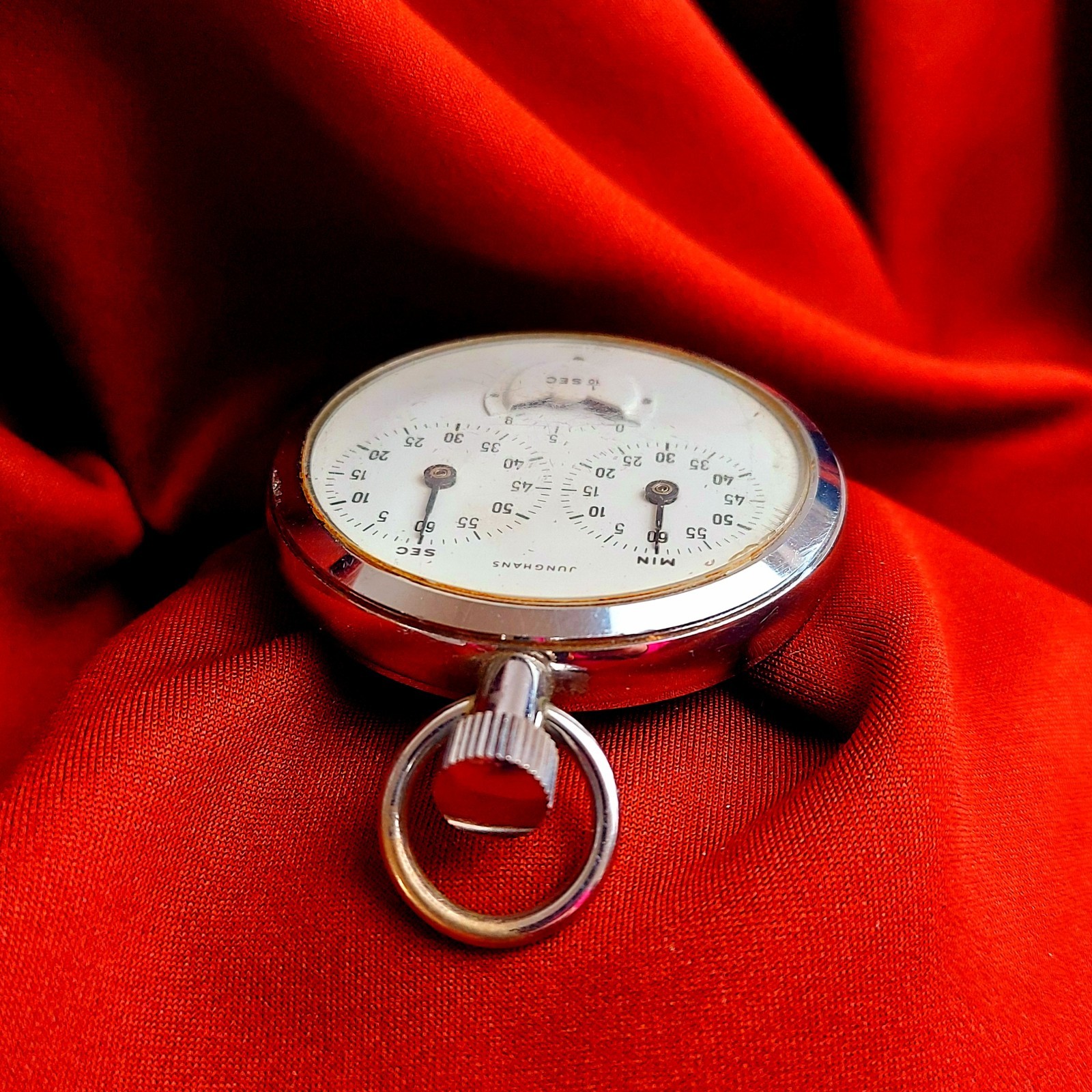 Vintage Stopwatch JUNHGANS One Button Old German Mechanical Stopwatch